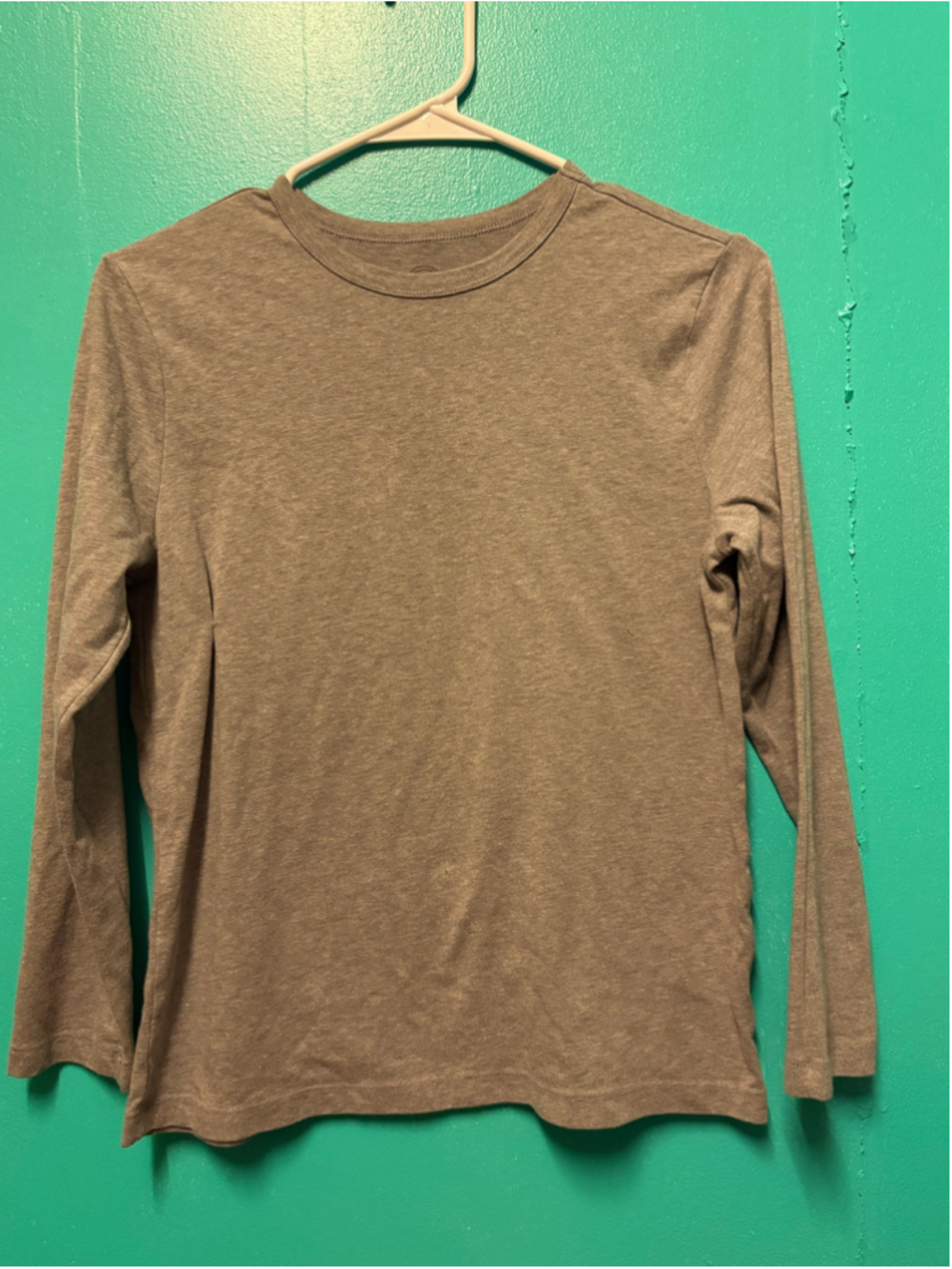 Boys Wonder Nation Long Sleeve Tee Grey Size L (10-12) Husky